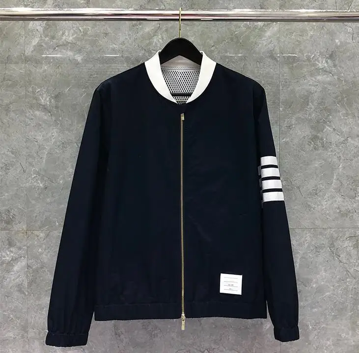 Мужская приталенная куртка TB THOM модная спортивная бейсбольная форма с круглым