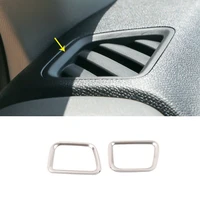 stainless silver front small air outlet decorative frame cover for citroen c5 aircross 2017 2018 car detector stick styling