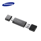 Флеш-накопитель Samsung DUO Plus, USB 3,1, 32 ГБ, 64 ГБ, 128 ГБ, 256 ГБ, металлическая Флешка Type-C для смартфонов, планшетов, компьютеров