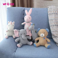 new knitted woolen toys creative stuffed unicorn doll baby soothing doll gift bear soft plush baby toy on crib or stroller