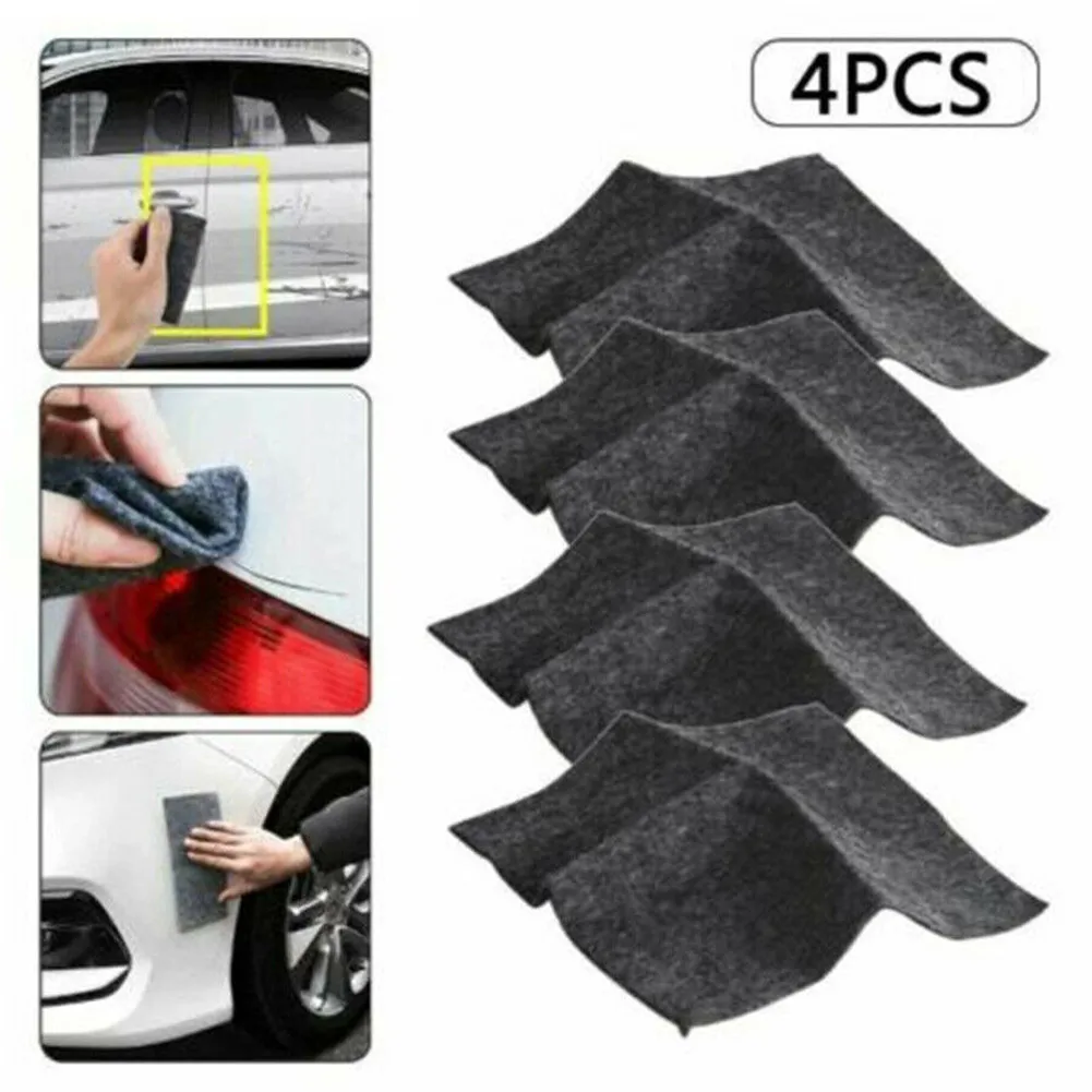 

4Pcs Sparkle Cloth Scratch Remover Polishing Reusable Surface Universal