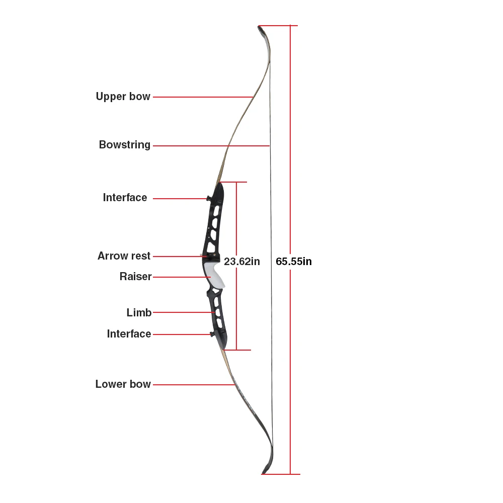Рекурсивный лук 68 дюймов 18 40 фунтов Для Правшей для использования на открытом