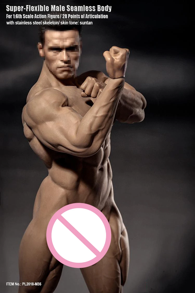 Фигурка мускулистого человека из нержавеющей стали модель крепкие бесшовные