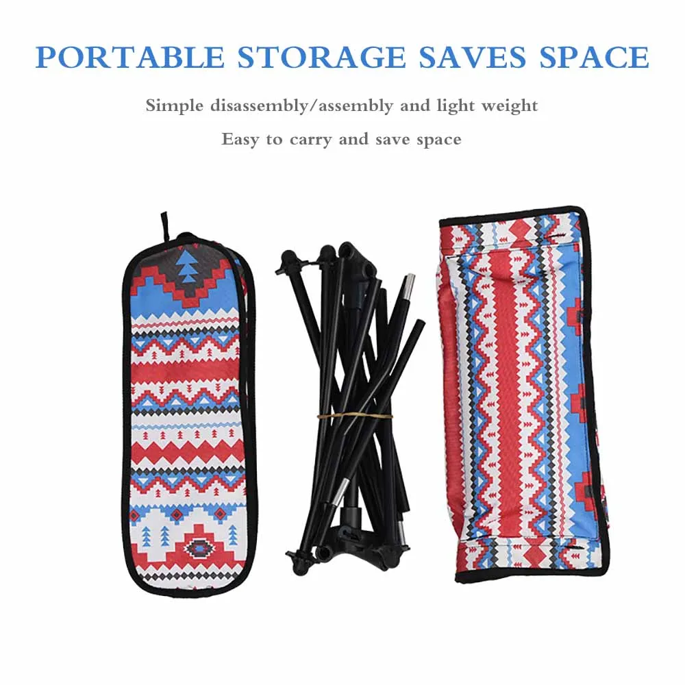 

Foldable Camping Chair Durable Outdoor Fishing Seat Strong Sturdy Portable Lightweight Beach BBQ Camp Fishing Picnic Sports