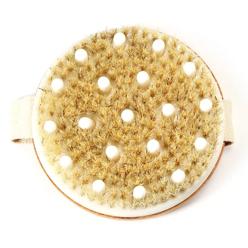 

Home Decorative Yard pet household items Dry body brush massage, round rubber exfoliating massage brush to increase circulation