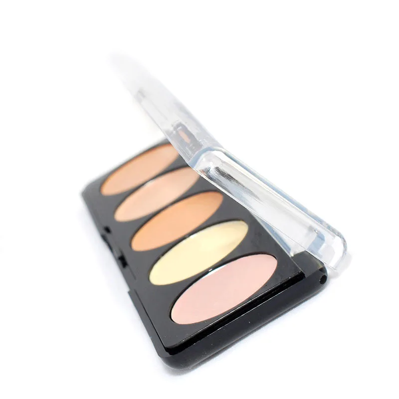 

6pcs/lot 5 Color Concealer Cream Contour Full Cover Face Makeup Facial Eye Dark Circle Pores Green Concealer Facial Cosmetic