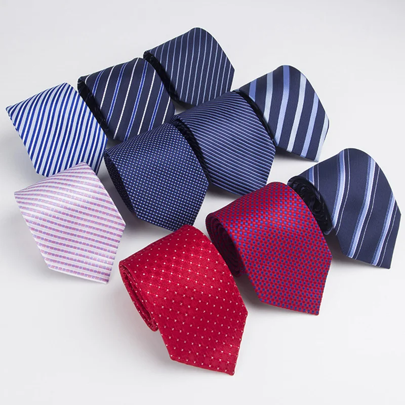 

7cm Width Classic Black Brown Plaid Floral Wedding Neck Ties for Men Casual Suits Tie Gravatas Stripe Blue Neckties for Busines