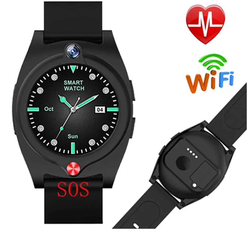 Promo NEW 4G Elder Smart Watch G52 Heart Rate Blood Pressure Kids SOS Voice chat video call Alarm Clock Camera Outdoor GPS Track Watch