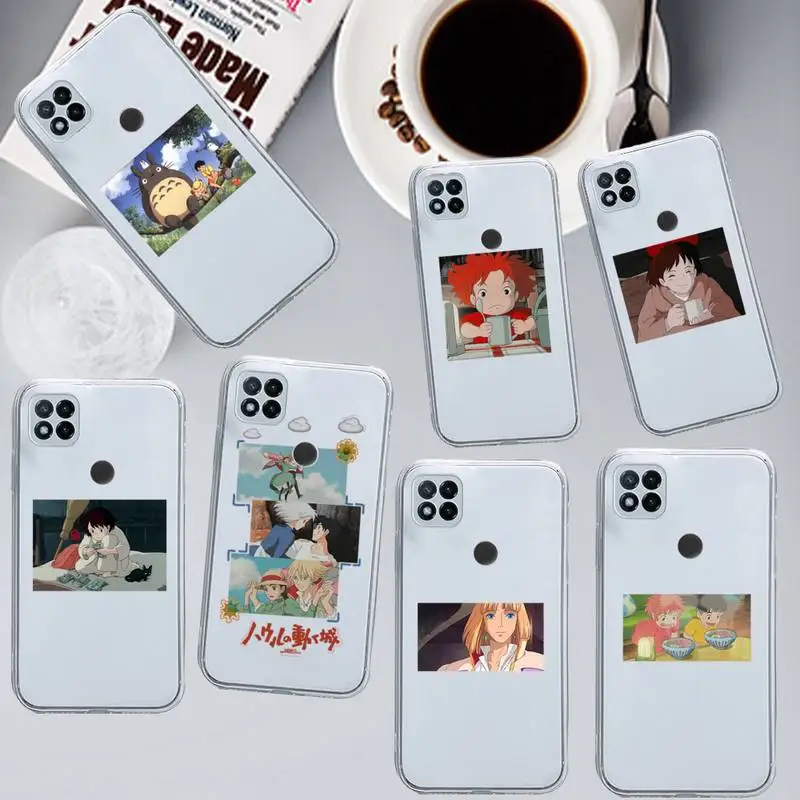 

Hayao Miyazaki Totoro Spirited Away Phone Case Transparent for Xiaomi redmi note 8 9 10 11 t lite pro ultra mix 4 k40