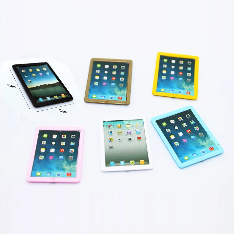 Миниатюрный Кукольный домик 1/12 миниатюрная модель планшета компьютерная