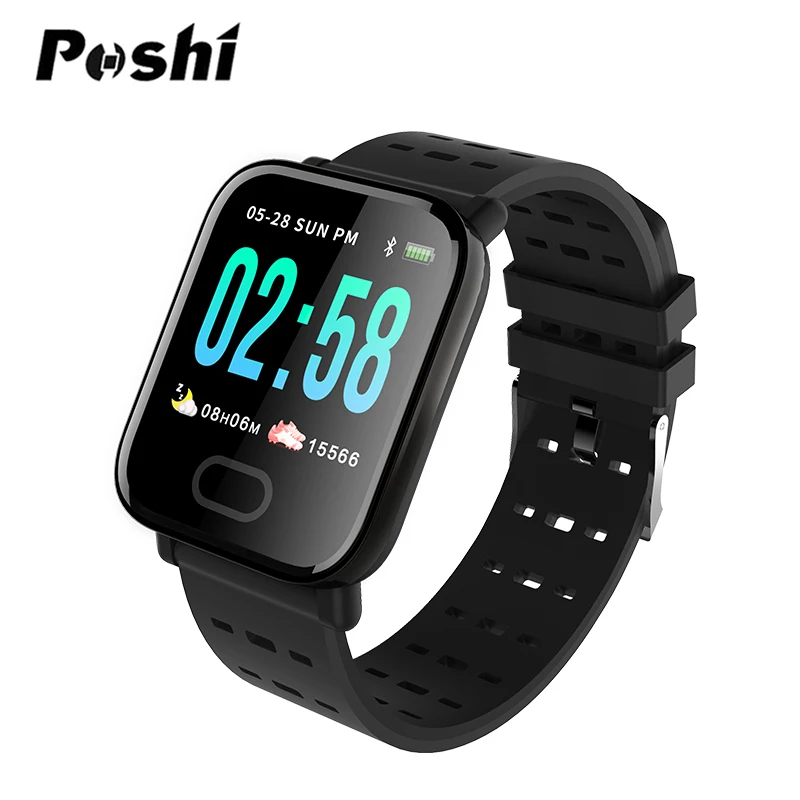 Мужские Смарт часы Bluetooth водонепроницаемые IP67 Ecercise Mode POSHI спортивный браслет