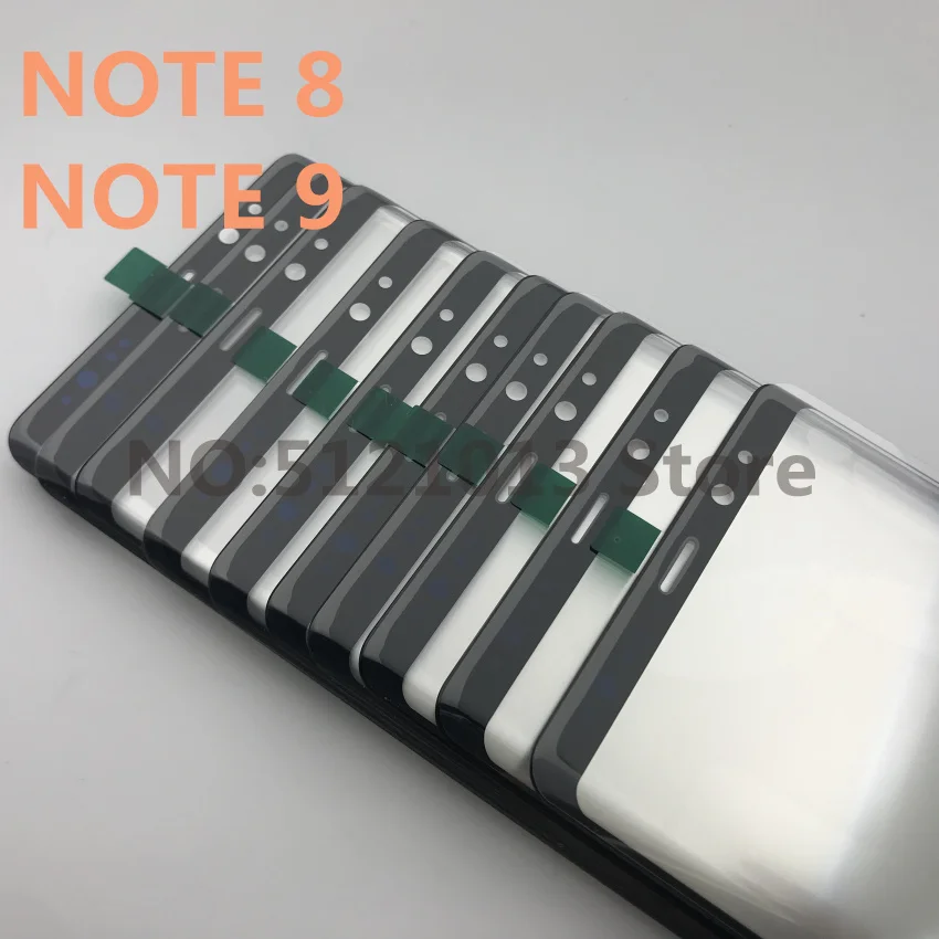 

10pcs/lot Original new Touch panel glass For Samsung Galaxy S8 S9 + plus NOTE 8 9 S10+plus Front Outer Glass Lens Cover
