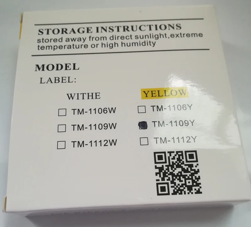Label Cassette TM 1109Y(9mm+Yellow)For Ribbon Printer Cable ID mk2500 mk1500 mk2100 m 1pro IV mk2600 11|Самоклеящаяся Бумага| |