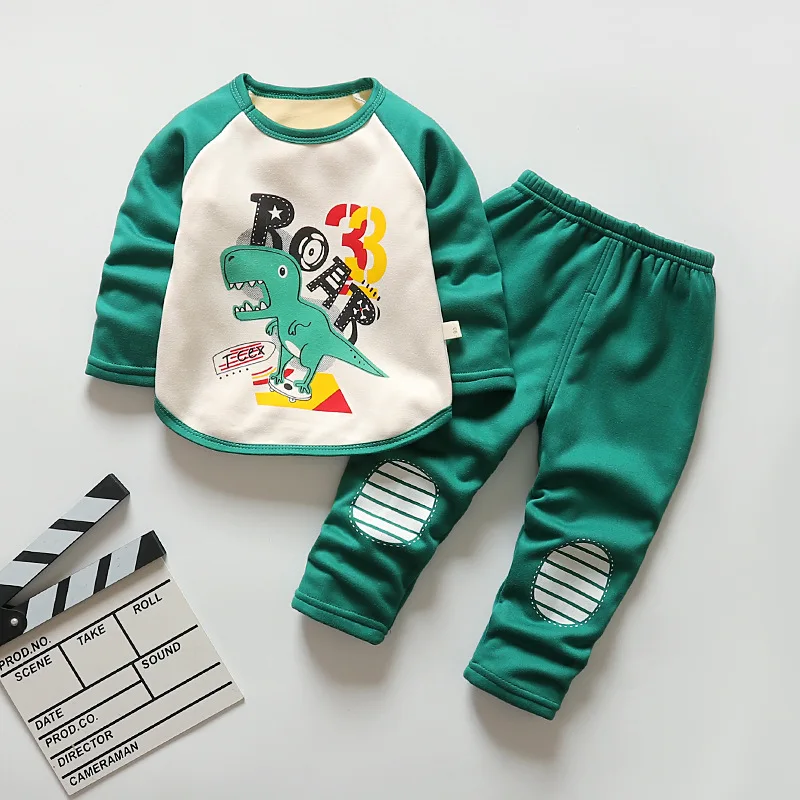 Autumn Children Clothing Girls Cartoon Casual Sports T-shirt Pants 2pcs/Set Winter Infant Outfit Kids Clothes Suit Tracksuits