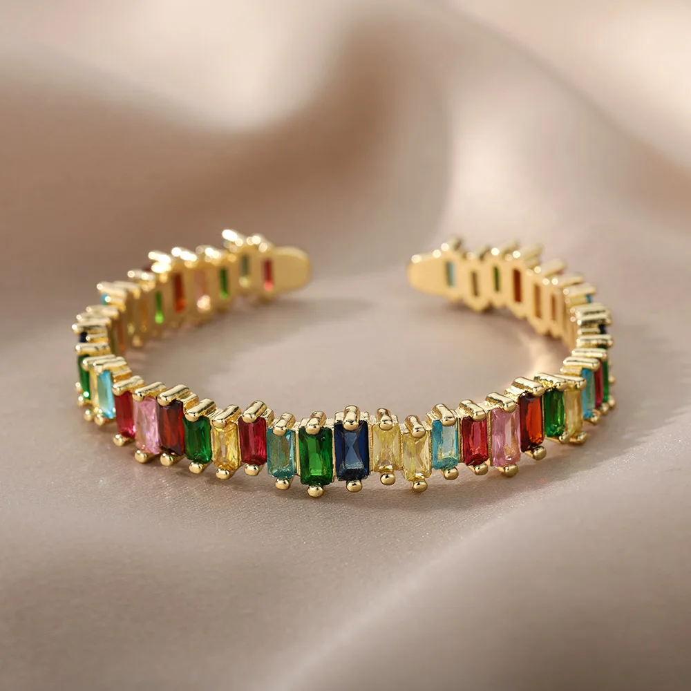 

Luxury Irregular Cubic Zirconic Bracelets For Women Letter Happy Snake Bracelet Bangles Men Jewelry Valentines Day Gift
