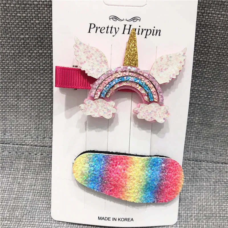 2 шт./лот Плюшевые золотые блестки в виде единорога с блестками радужные