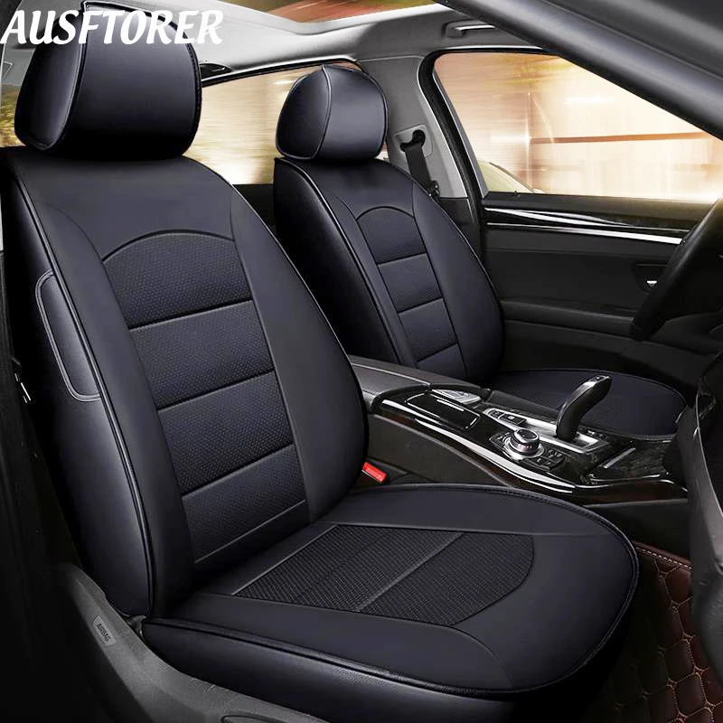AUSFTORER Custom Fit чехлы на сиденья для KIA карнавал 2007 2018 мест крышка натуральная кожа и