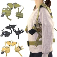 tactical shoulder gun holster for glock 17 colt 1911 beretta m9 airsoft pistol pouch case left right hand concealed holster