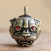 brass handicraft die casting tiger bell key car button wind bell tibetan bronze bell creative car keys pendant accessories gifts