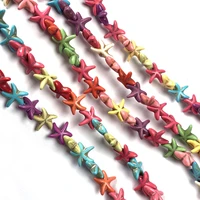 natural stone beads turquoises starfish shaped loose beaded semi finished for jewelry making diy necklace bracelet accessories