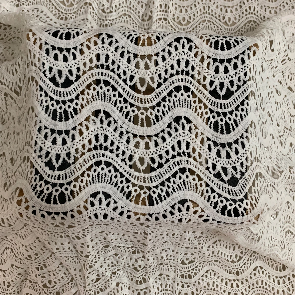 Нигерийская кружевная ткань 2019 Высококачественная африканская Водорастворимая