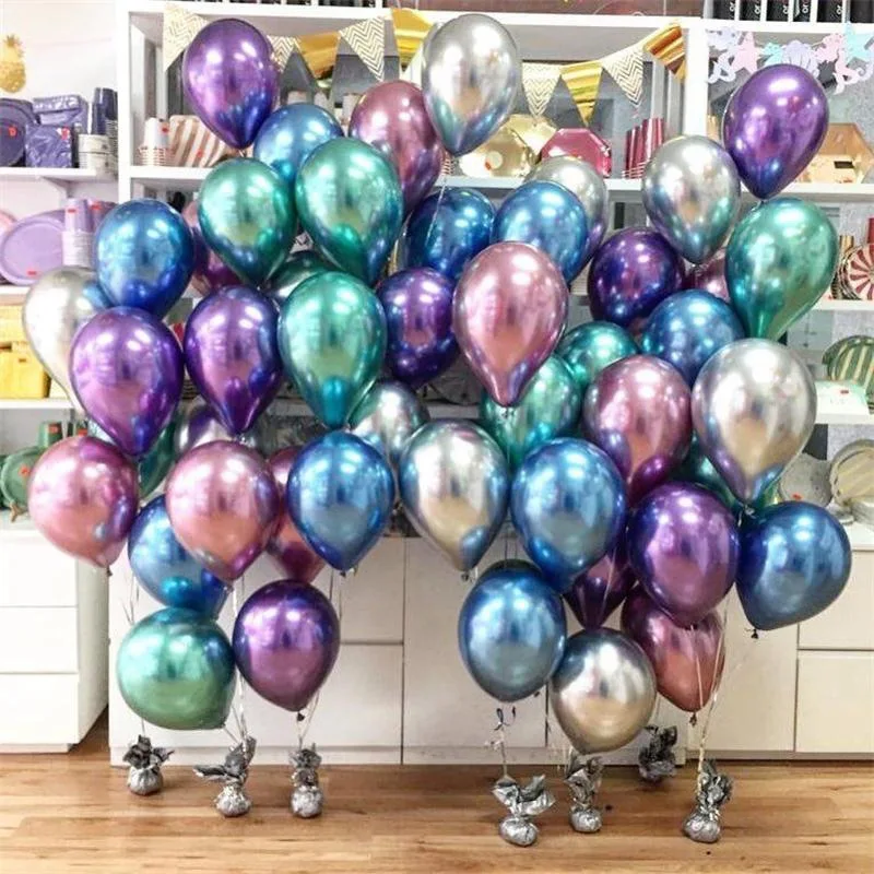 

10/20/30pcs Metallic Latex Balloons 12inch Gold silver Chrome Ballon DIY Wedding Supplies Globos Birthday Party Decorations Kids