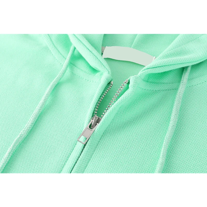 Crewneck Sweatshirt New 2021 Autumn Womens Clothes Solid Color Zipper for Teens Korean Fashion Baggy Hoodie Vintage TOPs | Женская