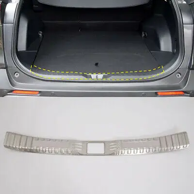 

Steel Silver Inner Rear Bumper Protector Sill Trim For Toyota RAV4 2019 - 2020