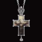 Винтажное серебряное ожерелье с нагрудным крестом, религиозные украшения, ожерелья с изображением Иисуса, мужские и женские ожерелья, молитвенный подарок