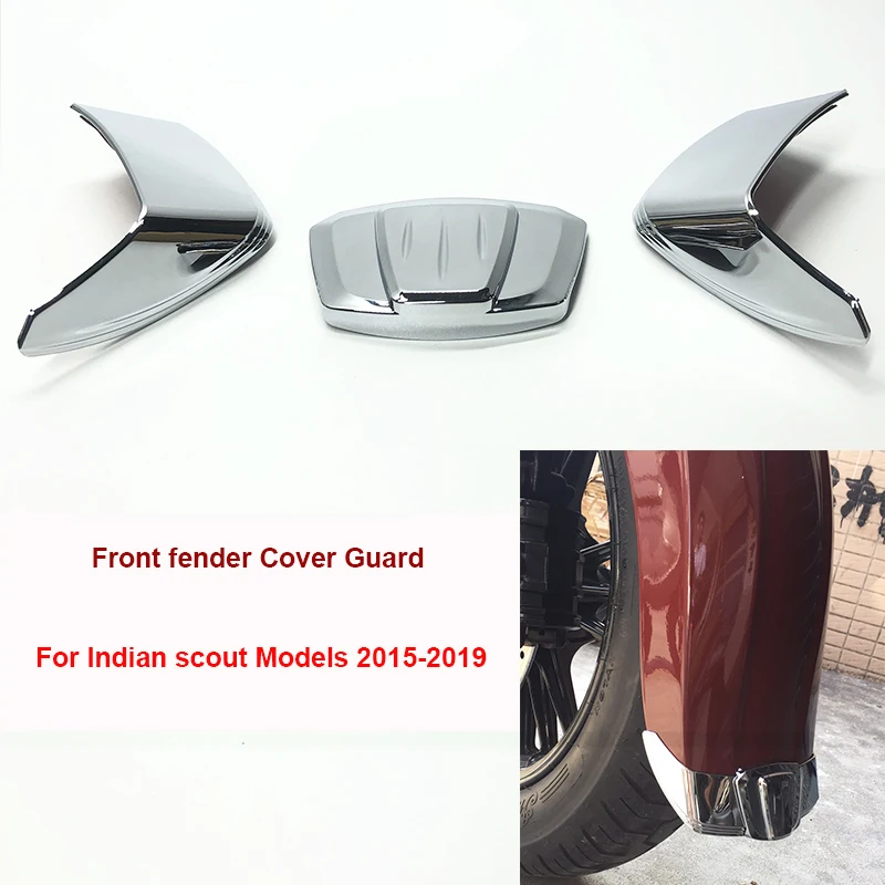 

For Indian Scout Models 2015 2016 2017 2018 2019 Motorcycle High Quality Chrome Front Fender Accessories Decorate Sticker