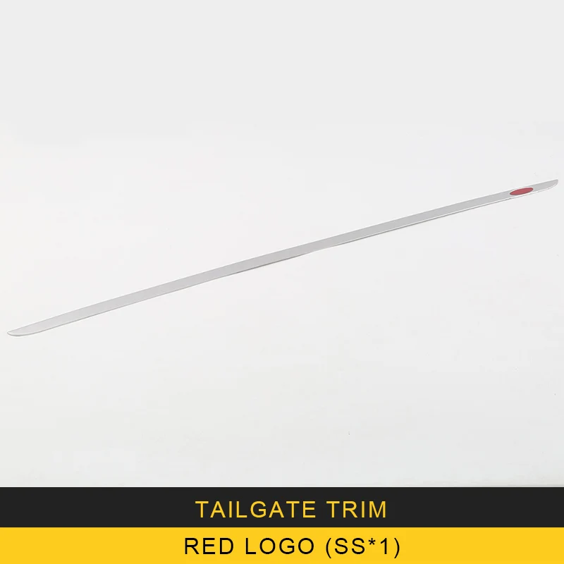 

CARMANGO for Toyota C-HR 2018-2020 Car Styling Rear Trunk Decoration Pad Chrome Cover Trim Frame Sticker Exterior Accessories