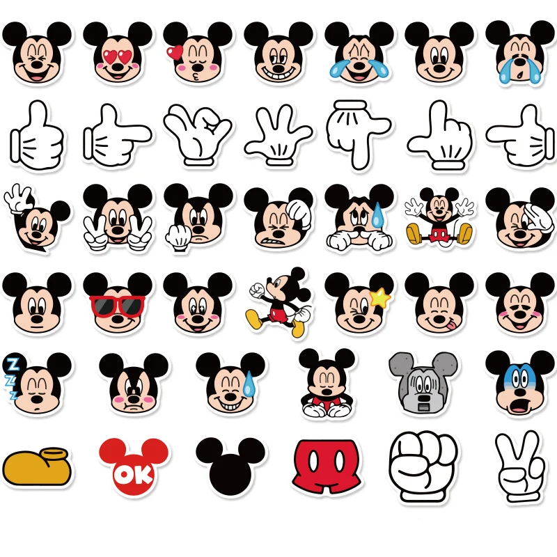 Для выведения токсинов 40 шт Disney наклейки с картинками принцесс Микки кошка Мэри