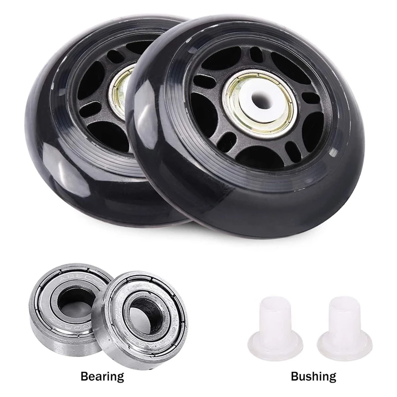 

8 Pack Inline Skate Wheels Beginner's Roller Blades Replacement Wheel with Bearings Rollerblade Wheels 70mm