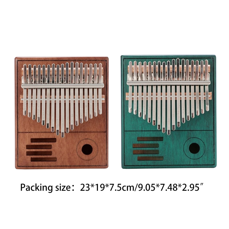 

A5KC Retro Style Kalimba Thumb Piano 17 Keys, Portable Mbira Finger Piano Gifts for Kids and Adults Beginners