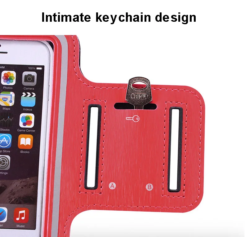 Красная водонепроницаемая Спортивная Повязка на руку для занятий спортом и