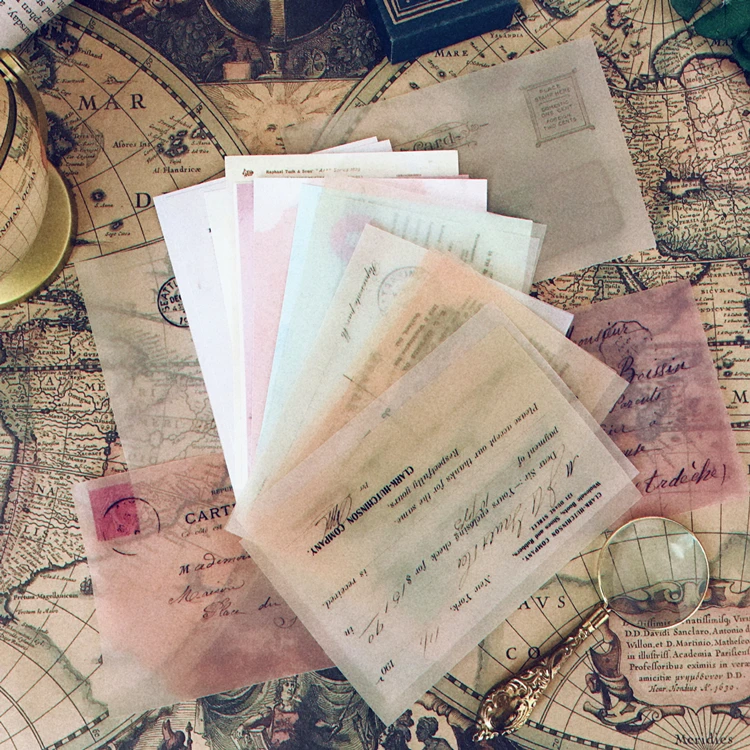 16 наклеек в винтажном стиле с надписью Old Mail сделай сам альбом для скрапбукинга