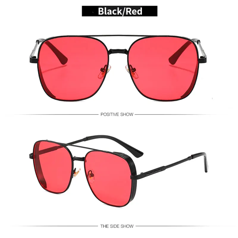 

LUCIDIE 2021 New Unisex Square Sunglasses Men Women Luxury Trend Eyeglasses Brand Designer Metal Alloy Frame Sun Glasses UV400