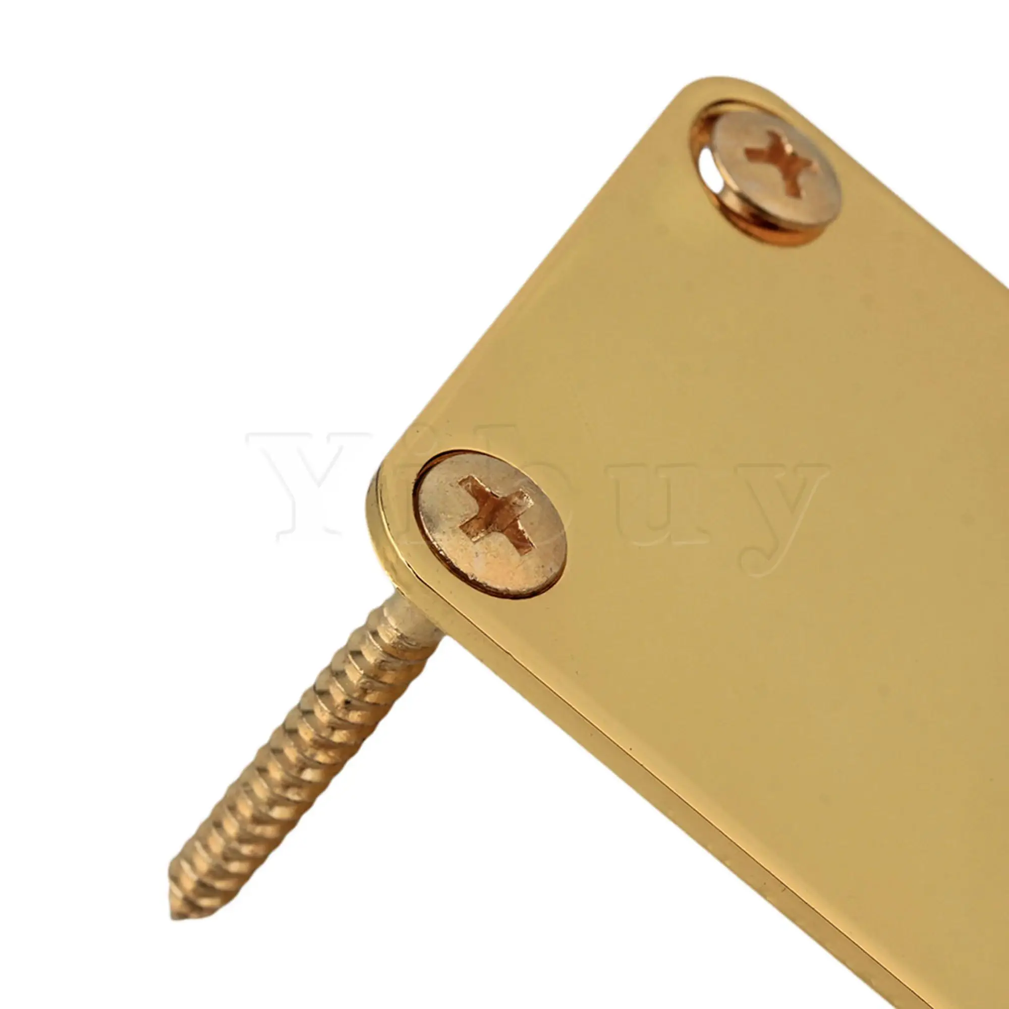 Yibuy 20 Set of Gold Neck Plate for Guitar 4 Hole Style | Спорт и развлечения