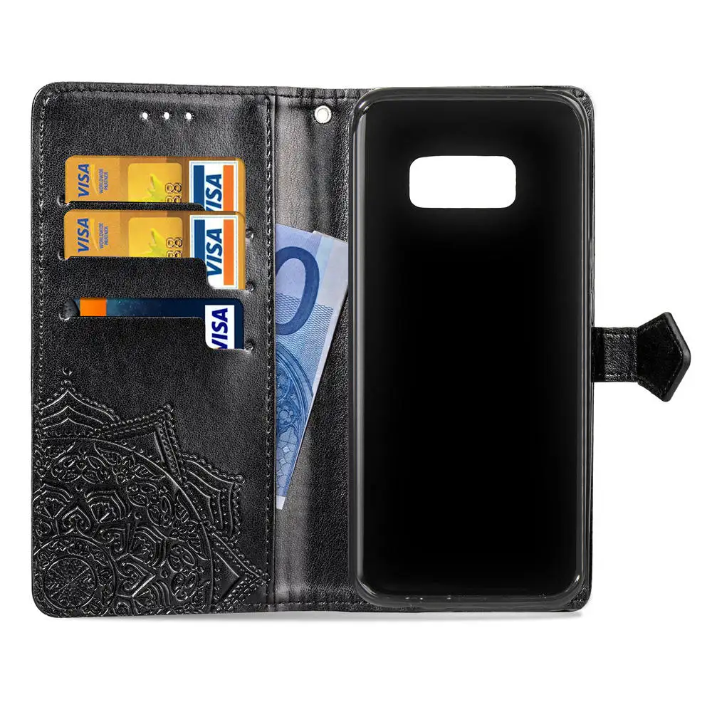 Кожаный чехол книжка с бумажником для самсунг Galaxy S6 S7 Edge S 6 7 S6edge S7edge роскошный