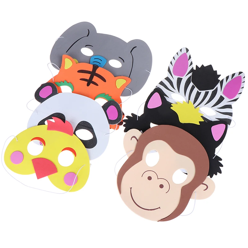 1 шт. Мультяшные маски с животными товары для дня рождения костюм зоо маска