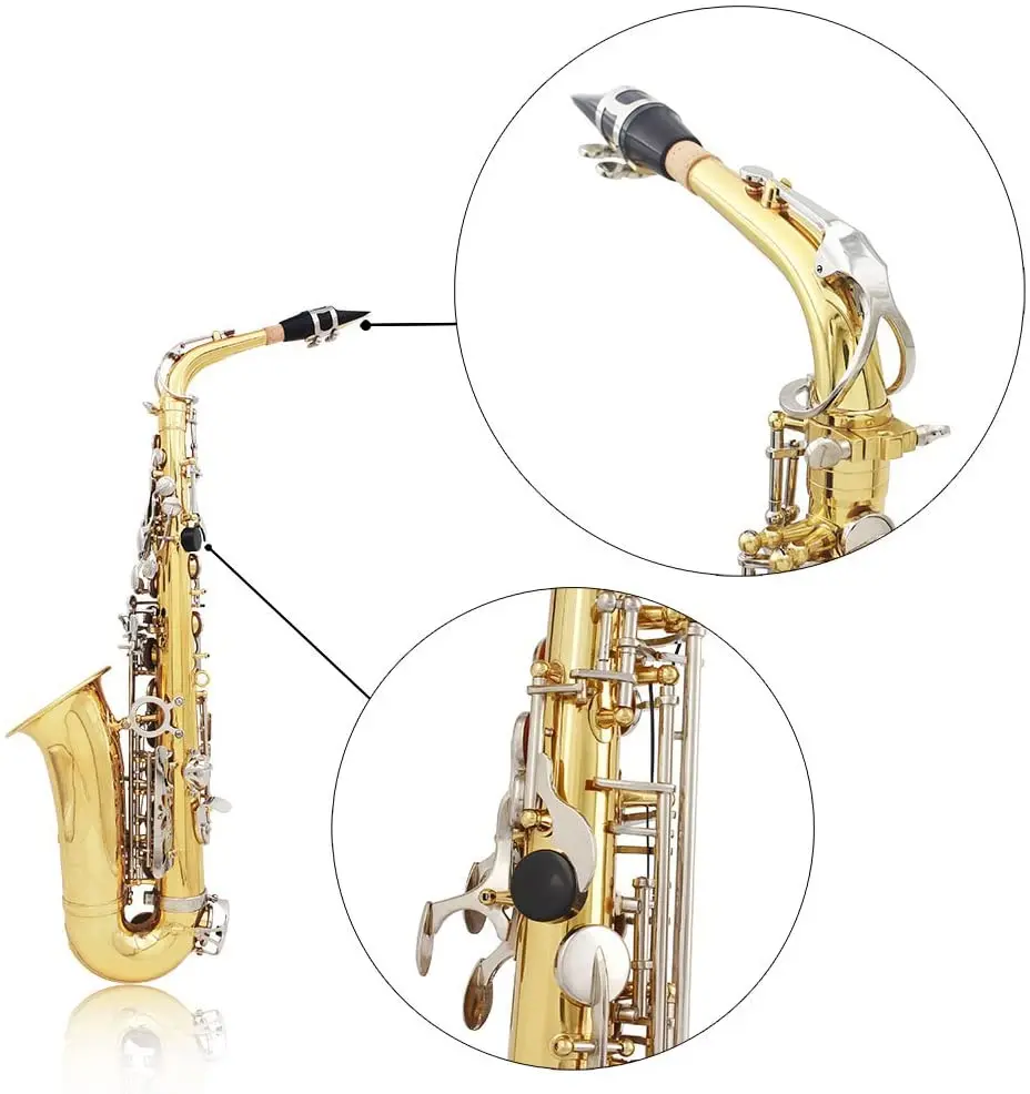 Высококачественный латунный альт-саксофон Eb E-Flat Sax с глянцевой гравировкой