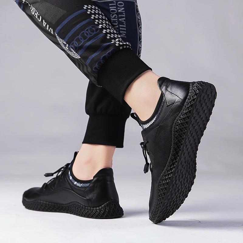 Модная обувь мужская повседневная мягкая модная прогулочная Удобная Уличная из