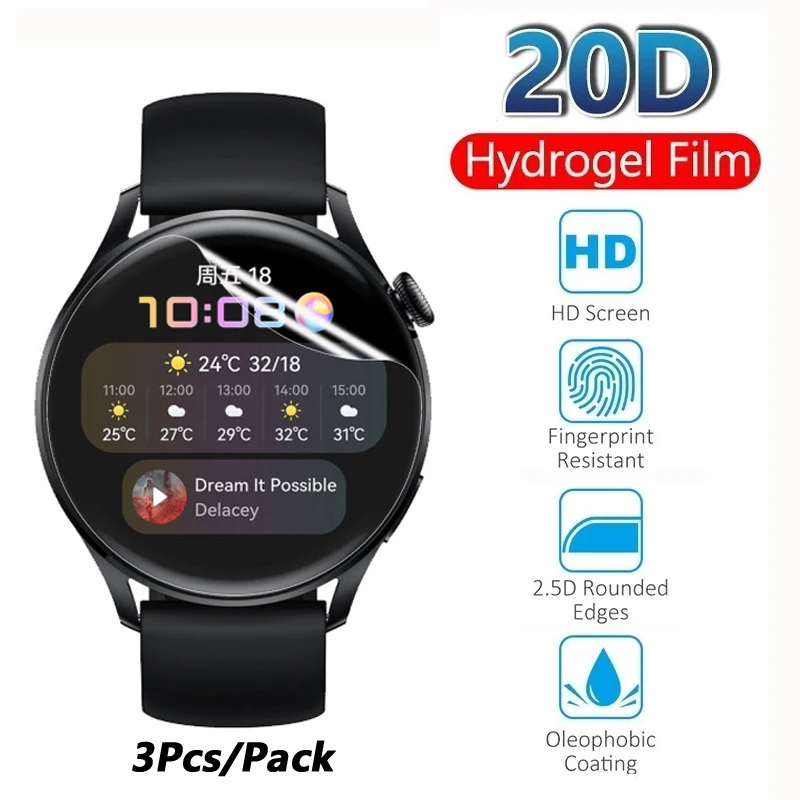 

Прозрачная Гидрогелевая пленка из ТПУ Ultra HD для Huawei Watch GT 2 2E 42 мм 46 мм, Защитная мягкая пленка для экрана Honor Magic 2, аксессуары