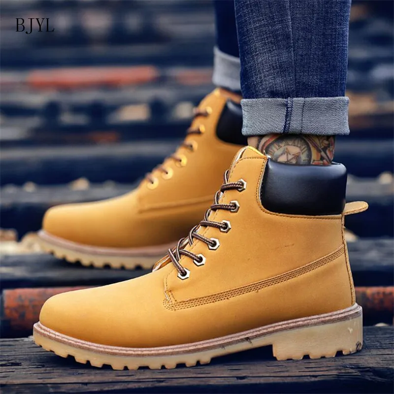 BJYL/2019 классические повседневные мужские ботинки Осенние дышащие удобные