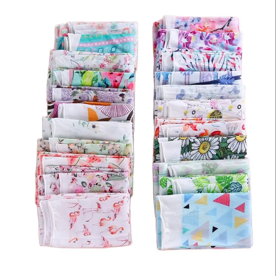 

10Pcs/Lot Floral Print Nylon Headband Fabric Soft Baby Girl Headbands For Children Hairbands Turban Baby Kids Hair Accessories