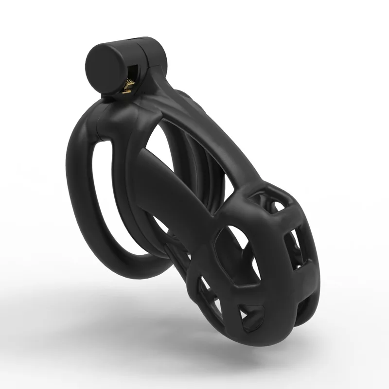 Распродажа клетка для пениса Mamba 3D устройство кобры целомудрия с 4 кольцами на