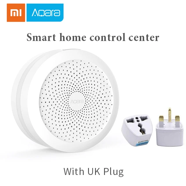 Aqara Hub UK Xiao mi Aqara умная камера G2 шлюз версия беспроводной настенный выключатель Умный дом настенная розетка mi датчик двери окна датчик человеческого тела - Цвет: Aqara Hub UK