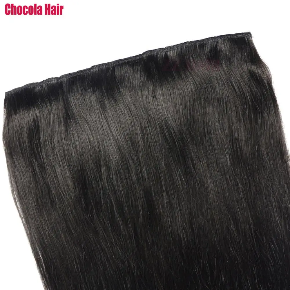 Chocala 20 " 28" фабричного производства Волосы Remy 220g Одна деталь Набор с 5 клипов в