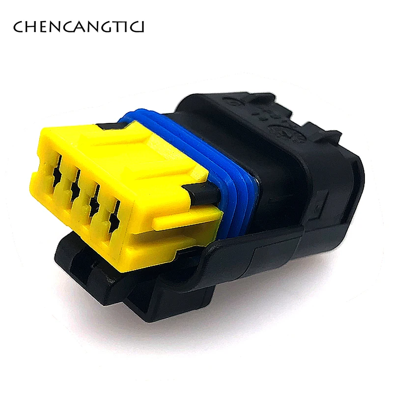 1 Набор 4 Pin 5 мм водонепроницаемый FCI Электрический разъем 211 PC042S4021 автомобильный