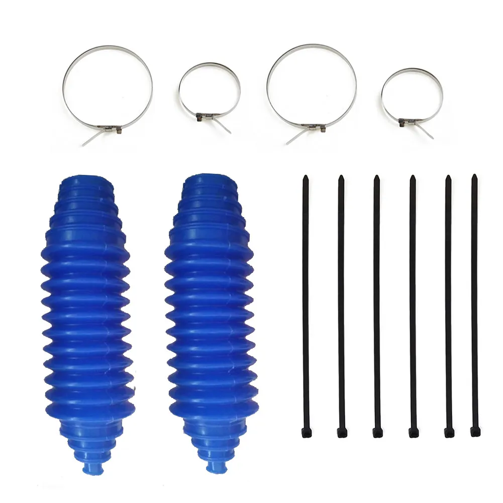 

2 Set Universal Silicone Rack And Pinion Steering Boot Pinion Boot Gaiter CableTies Clamp Kit Ball Round Accessories For Car
